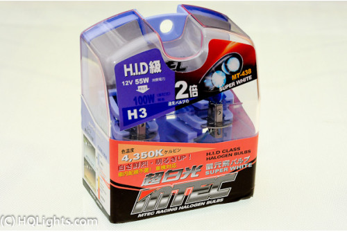MTec H3 Super White halogen bulbs 55W, 4350K