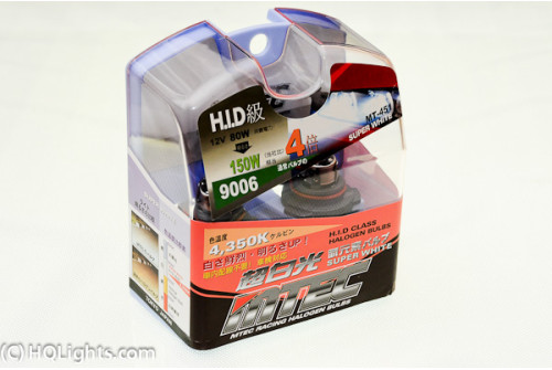 MTec 9006 HB4 Super White halogen bulbs, Racing 80W 4350K