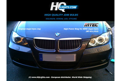 Mtec High Power Ring marker for BMW Angel Eyes Lamp E87 E39 E60 E61 E63 E64 E65 E66 E83 E53 - 7000K, 2 LED 6W (v3.0)