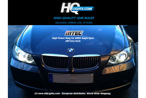Mtec High Power Ring marker for BMW Angel Eyes Lamp E87 E39 E60 E61 E63 E64 E65 E66 E83 E53 - 7000K, 2 LED 6W (v3.0)