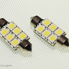 LED Bulb Kit, Festoon C5W, 37mm, 1W, Super White 6000K, Canbus, 2 Pcs, Mtec