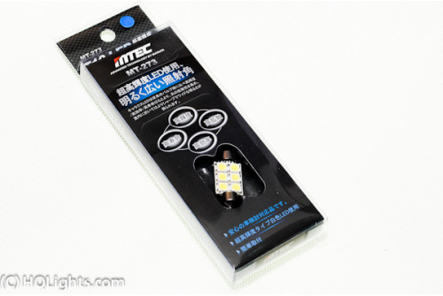 Mtec festoon C5W LED bulb kit, 37mm, 1W Super White 6000K, Canbus, 2 pcs