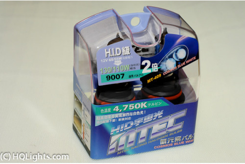Mtec 9007 Cosmos Blue White halogen bulbs, 65/55W, 4750K