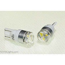 LED-lampa, T10 5W5 194 168, Canbus Felfri, 1W Vit Xenon Look Kit (2 st), Mtec