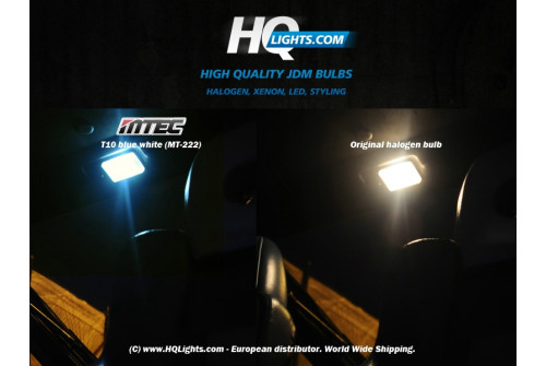 Mtec spollampa C5W 10W blå vit, xenon look (2st per kit)