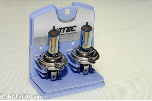 Mtec H4 Racing Halogen Bulbs Cosmos Blue White, 4750K, 100/90W