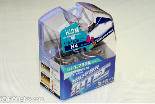 Mtec H4 Racing Halogen Bulbs Cosmos Blue White, 4750K, 100/90W