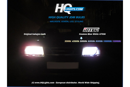 Mtec 9007 Racing Halogen bulbs Cosmos blue white, 4750K, 100/80W