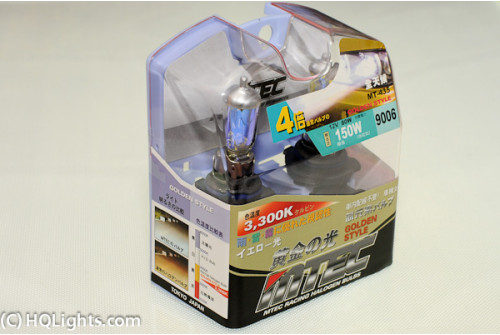 Mtec 9006 HB4 Golden Style halogen bulbs, Racing 80W 3300K