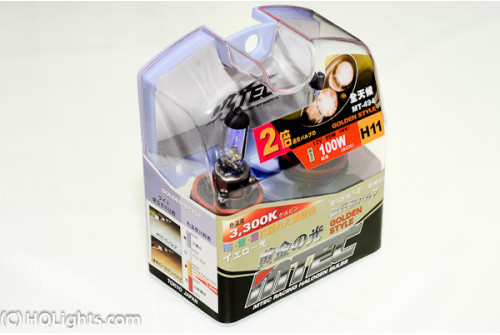 Mtec H11 Golden Style halogen bulbs, 55W 3300K