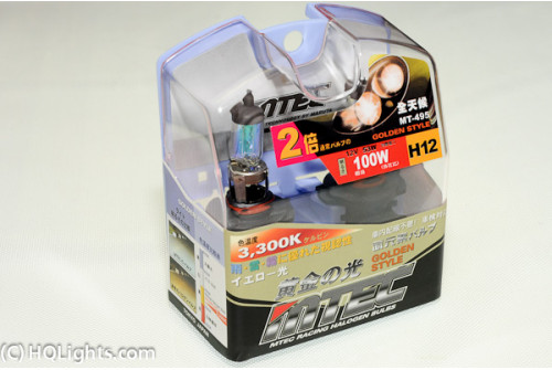 Mtec H12 Golden Style halogen bulbs, 53W 3300K
