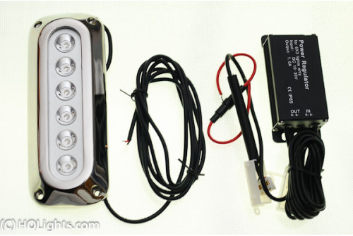 Amphibian Underwater Lights, 6 LED, white