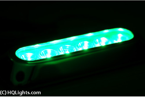 Amphibian Underwater Lights, 6 LED, green