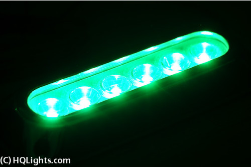 Amphibian Underwater Lights, 6 LED, green