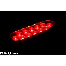 Undervattensljus, 12 LED, Röd