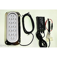 Undervattensljus, 12 LED, Röd