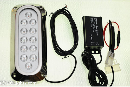Amphibian Underwater Lights, 12 LED, red