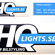Klistermärke, Stor (194x780mm), HQLights.se