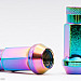 Hjulmuttrar Muteki M12 x 1,25 45 mm 60°, stål, rainbow, 20st inkl. adapter