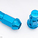 Wheel nuts Rays M12 x 1,50 50 mm 60°, aluminium, blue, 20 pcs incl. adapter and lock nut