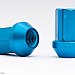 Hjulmuttrar Rays Dura Nuts M12 x 1,50 35 mm 60°, aluminium, blå, 20 st inkl. adapter och låsmutter