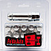 Hjulmuttrer M12 x 1,25 33 mm 60°, stål, silver, 16st inkl. dual adapter