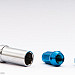 Wheel nuts M12 x 1,25 33 mm 60°, steel, blue, 16 pcs inc. dual adapter