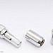 Hjulmuttrer M12 x 1,25 33 mm 60°, stål, öppen, silver, 16st inkl. dual adapter