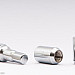 Hjulmuttrer M12 x 1,25 33 mm 60°, stål, öppen, silver, 16st inkl. dual adapter