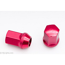 Hjulmuttrar M12 35mm 60° Aluminium Röda 20 St Inkl. Adapter, TPI XR