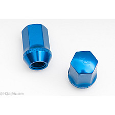 Hjulmuttrar, M12 35mm 60° Aluminium Blå, 20 St Inkl. Adapter, TPI XR