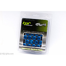 Hjulmuttrar Aluminium M12 x 1,50 33 mm 60° Blå, 20 st Inkl. Adapter, TPI SD Nutz
