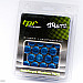 Hjulmuttrer TPI SD Nutz M12 x 1,50 33 mm 60°, aluminium, blåa, 20st inkl. adapter