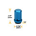 Hjulmuttrer TPI SD Nutz M12 x 1,50 33 mm 60°, aluminium, blåa, 20st inkl. adapter