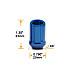 Hjulmuttrer TPI SD Nutz M12 x 1,50 33 mm 60°, aluminium, blåa, 20st inkl. adapter