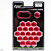 TPI 19mm Hex Bolt/Nut Caps, 20 pcs, red