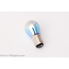 Brake Lamp, BAY15D S25 (1157), White/Blue Light, Silver/Rainbow Surface, 21/5W, 1 Lamp, MTec