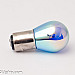 MTec BAY15D S25 (1157) brake lamp, white / blue light, silver / rainbow surface, 21/5W, 1 lamp