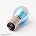 MTec BAY15D S25 (1157) brake lamp, white / blue light, silver / rainbow surface, 21/5W, 1 lamp
