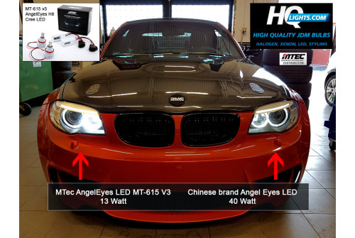 Mtec Extreme Power LED kit för BMW F01 F02 7-serie Angel Eyes ringar, H8, 7000K, 26W (v3)