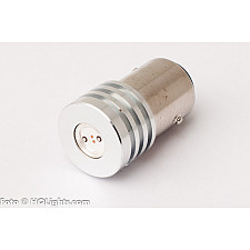 LED-lampa, BA15S (P21W) 1W Blinkers/Broms, Gul, 1 st.