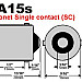 BA15S (P21W) 4 LED, 4W blinkers / broms, gul, 1st