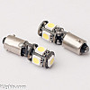 LED-kit, BAX9S 360-grader 5 x SMD, 7000K (2st), MTec