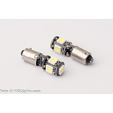 LED Kit, BAX9S 360 Degrees 5 x SMD, 7000K, MTec