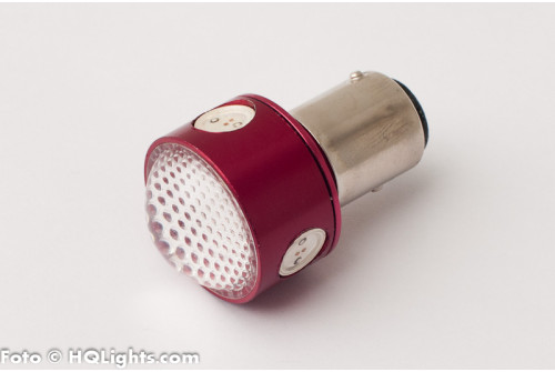 BAY15D (1157) bromsljus 4 LED, 4.5W med lins, 2 st per paket