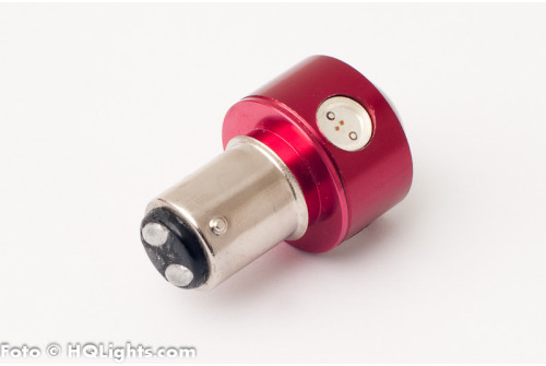 BAY15D (1157) bromsljus 4 LED, 4.5W med lins, 2 st per paket