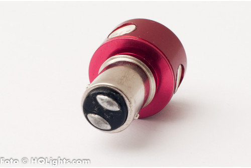 BAY15D (1157) bromsljus 4 LED, 4.5W med lins, 2 st per paket