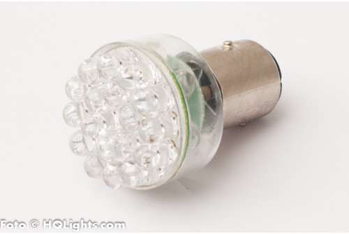 BAY15D bromslampa, 24 LED röd, 21/5W, 2 st