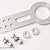 Bogserögla Racing Modell, Aluminium, Silver