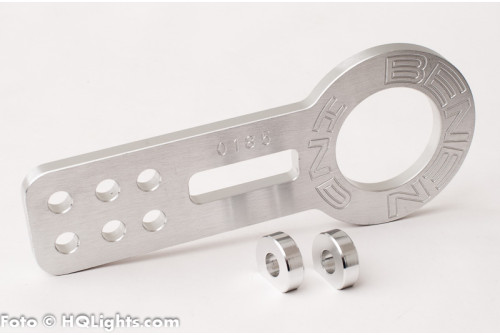 Bogserögla / krok, fram, racing modell, aluminium, silver